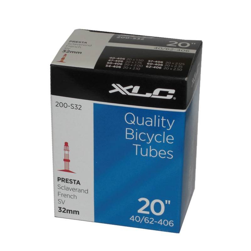 XLC 20" Schlauch, 20x1.5/2.5" (40/62-406), SV 32 mm, schwarz