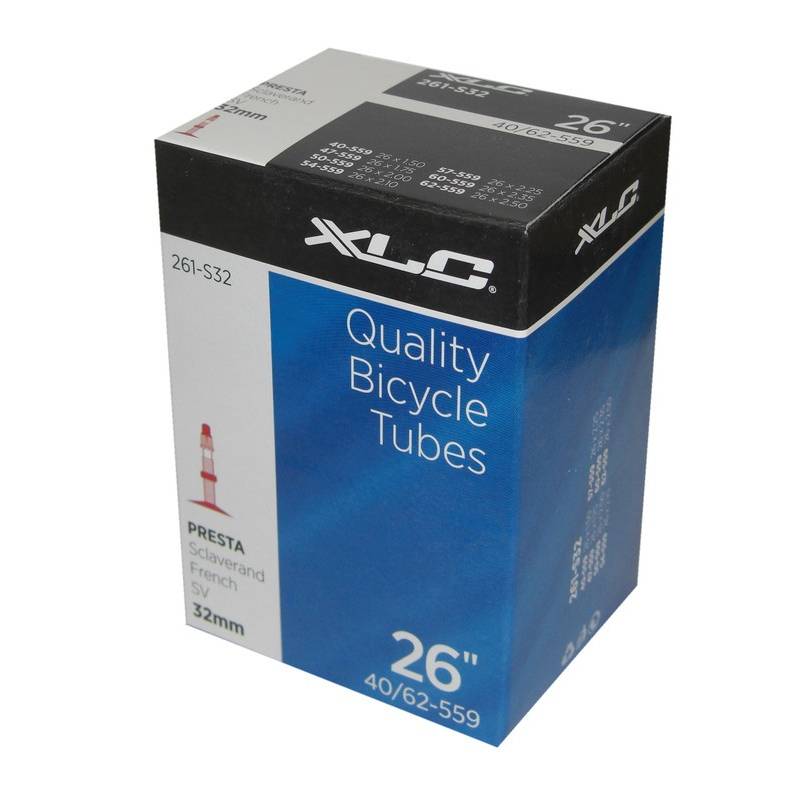 XLC 26" Schlauch, 26x1.5/2.5" (40/62-559), SV 32 mm, schwarz