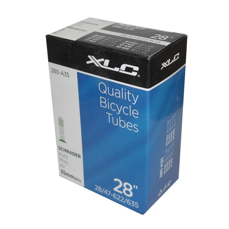 XLC 27/28" Schlauch, 27/28x1 1/8-1.75" (28/47-622/635), AV 35 mm, schwarz