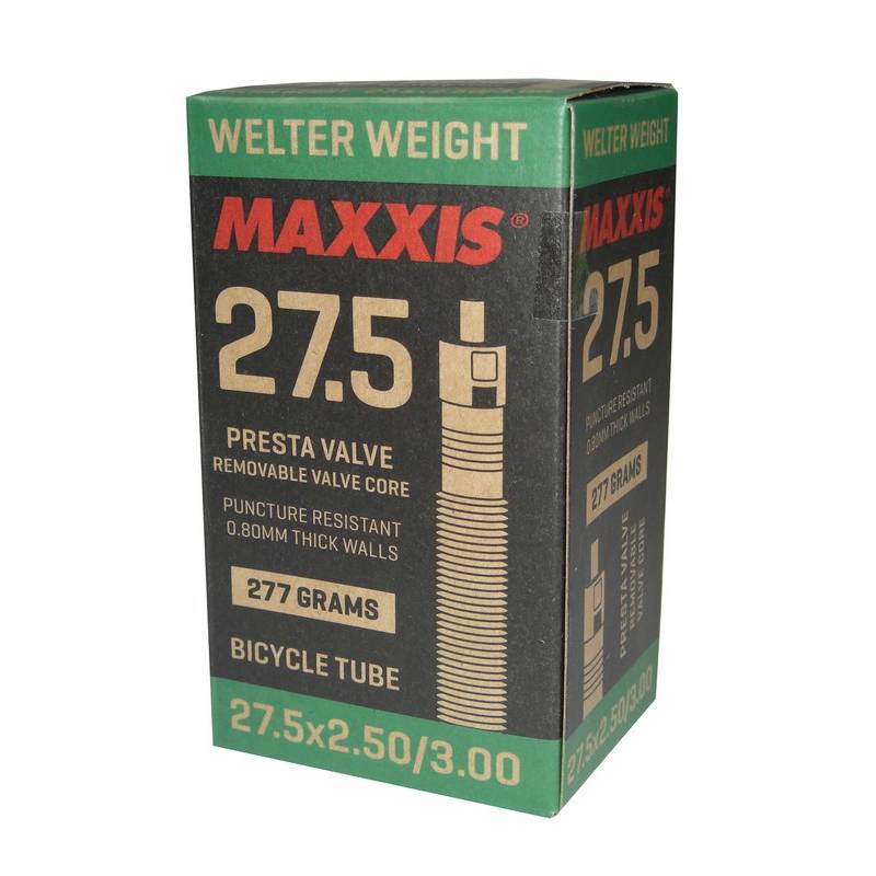 Maxxis 27.5" Schlauch "WelterWeight Plus" 27.5x2.50-3.00", SV, schwarz