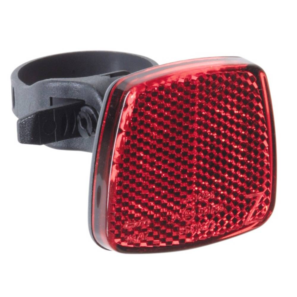 Busch & Müller 313/1ZB * 'Z'-Rueckstrahler Sattelstützbefestigung, schwarz/rot