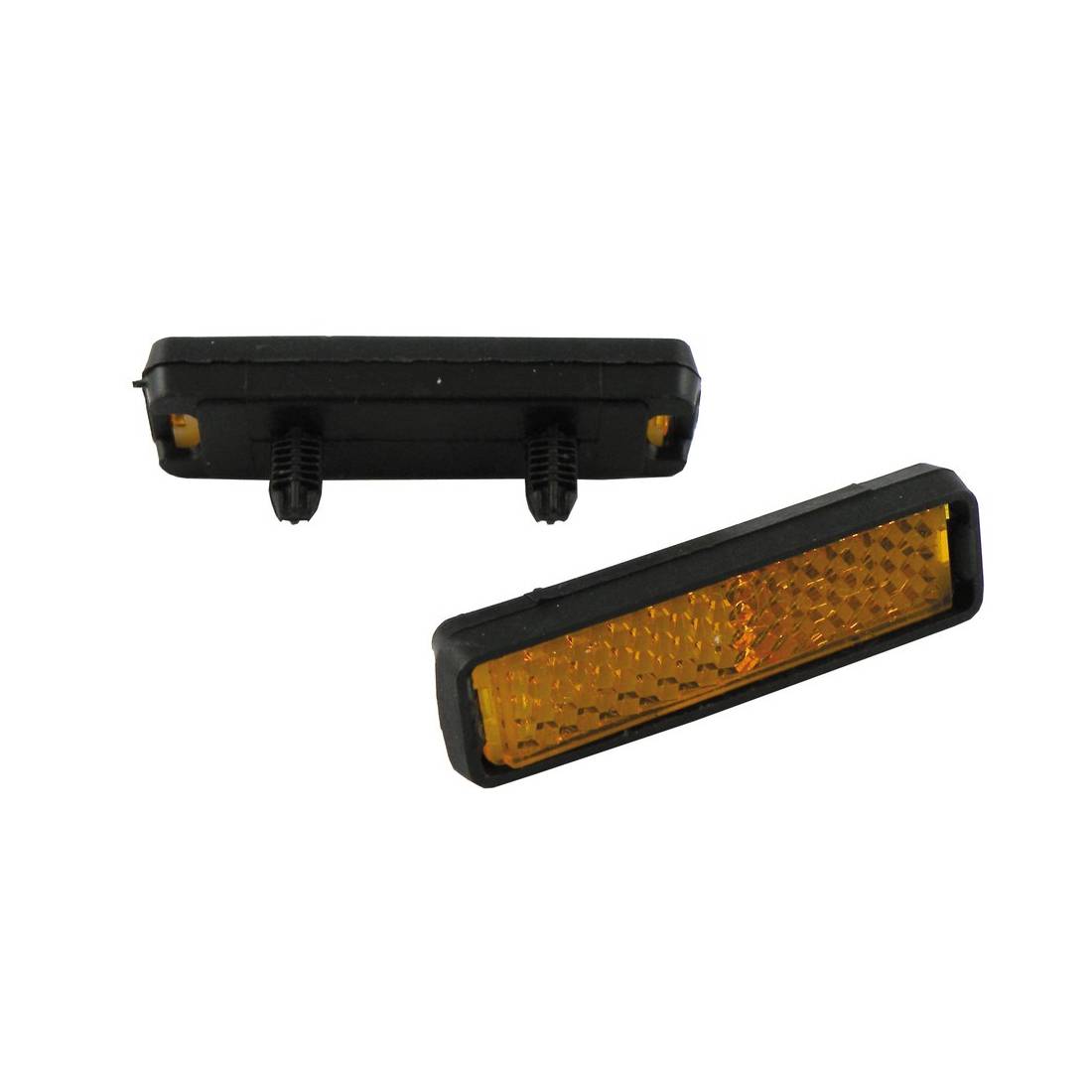 Pedal Reflektoren zum Stecken, orange/schwarz (4er Pack)