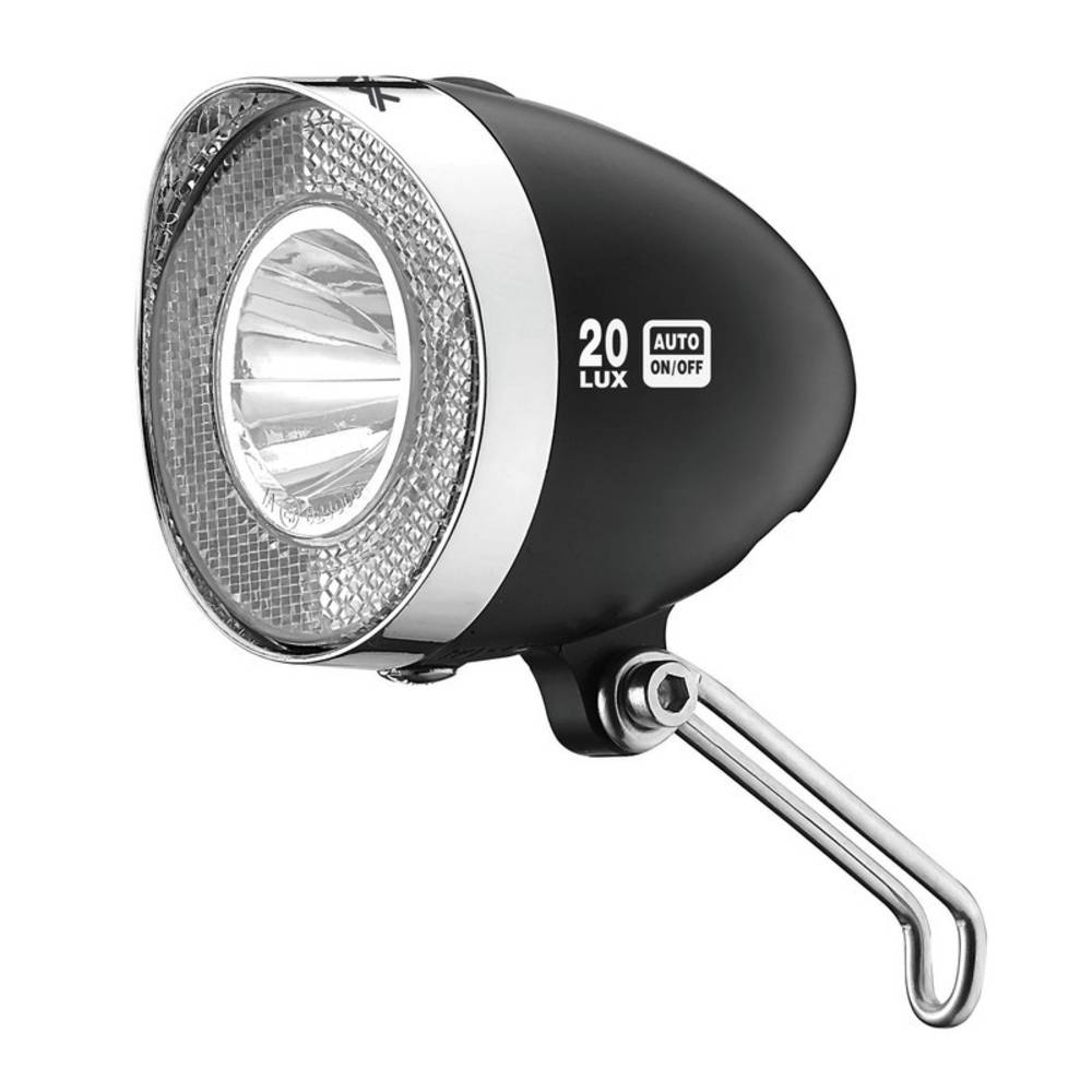 XLC Scheinwerfer LED Retro Reflektor 20Lux Schalter, schwarz