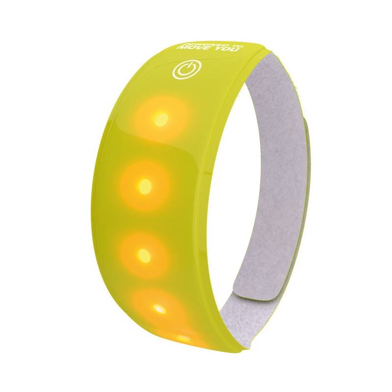 Wowow 014141 Lichtband 5 LED´s, 3M, mit Klettverschluss, gelb