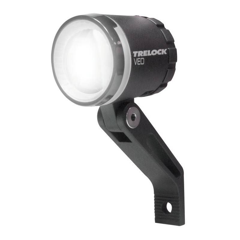 Trelock E-Bike-Scheinwerfer "Bike-i Veo 50 LS 380", LED, 6-12V, mit Halter ZL940, schwarz