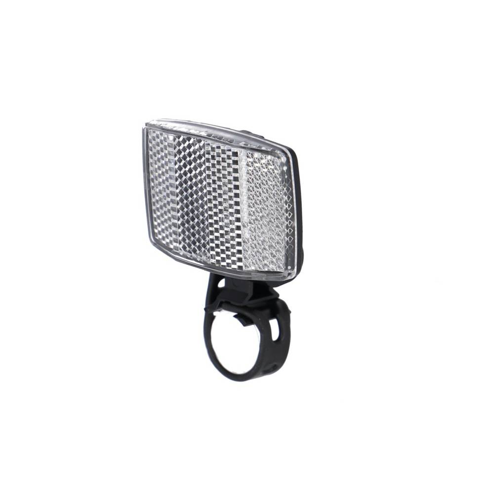 XLC Frontstrahler für Vorbau, mit Universal-Befestigungslasche, weiß