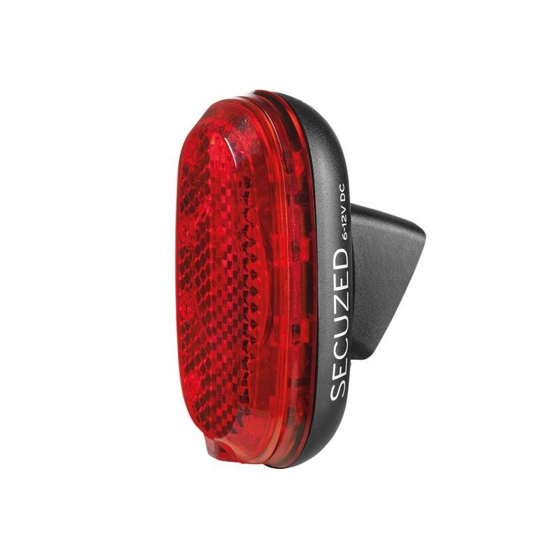 Busch & Müller Dynamo-Rücklicht "Secuzed plus" für Streben/Schutzblech/Sattelstütze, rot/schwarz