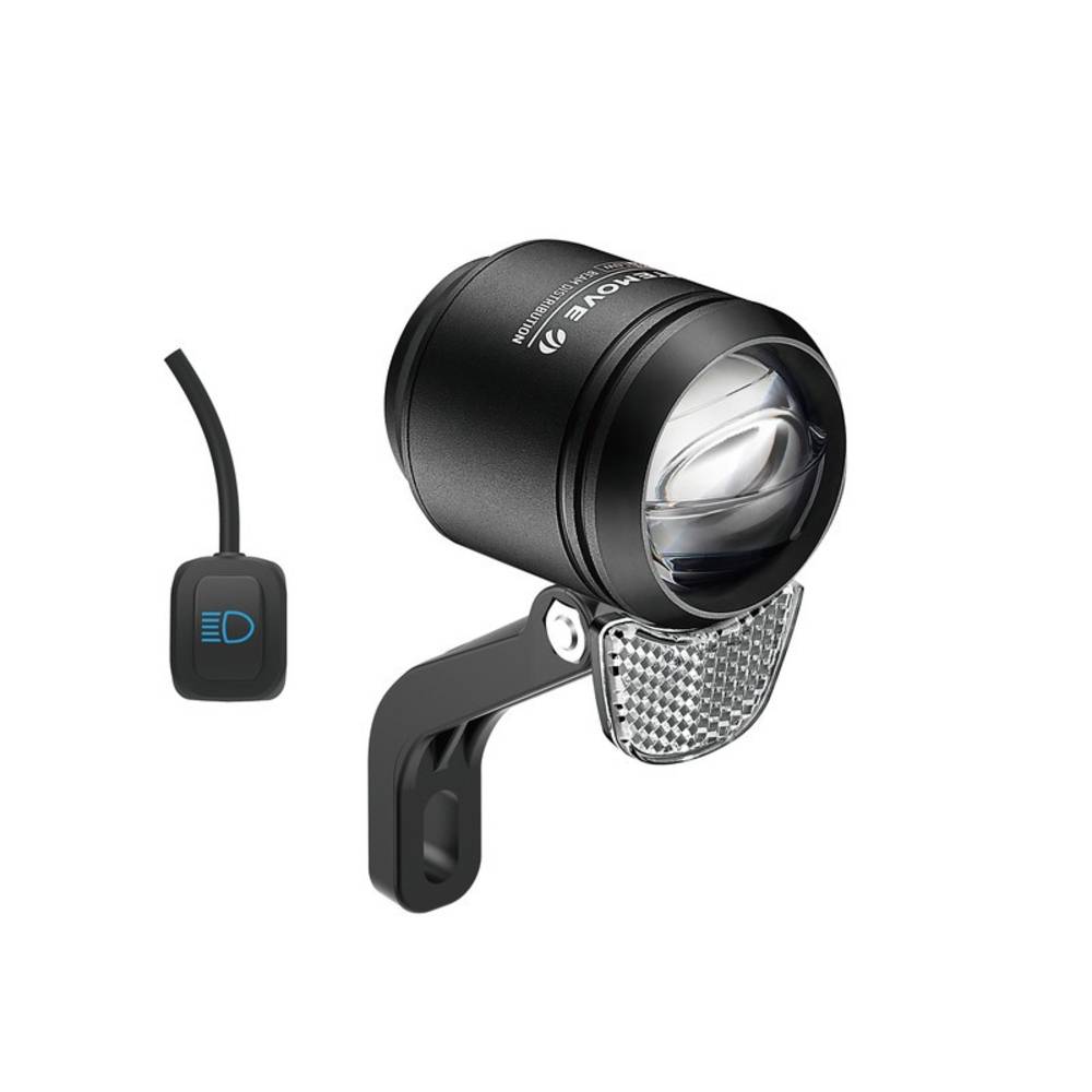 Litemove Speed Pedelecs-Scheinwerfer "AE-200", für Gabelbefestigung, schwarz