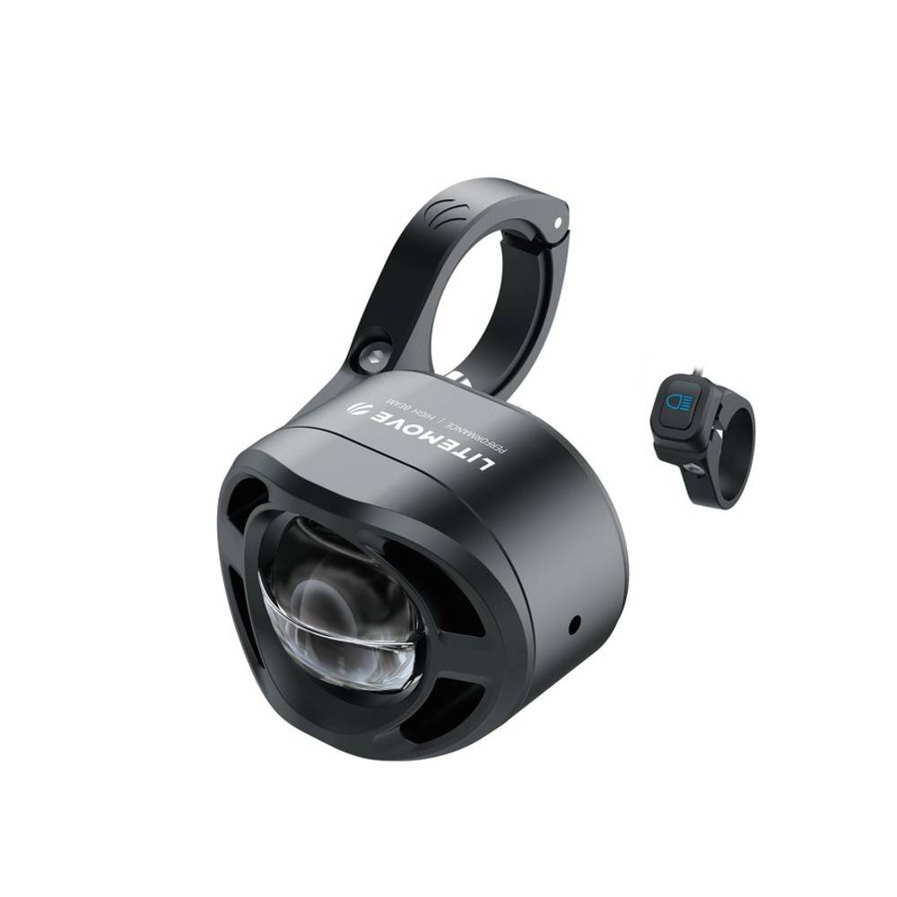 Litemove E-Bike-Scheinwerfer "AEW230", mit Lenkerhalter, schwarz