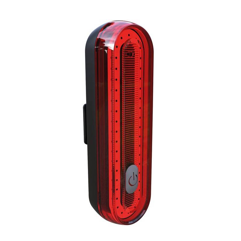 Büchel 51254650 LED-Akku-Rücklicht Micro Lens COB für Sattelstützen-Befestigung, Stop-Tech, rot/schwarz