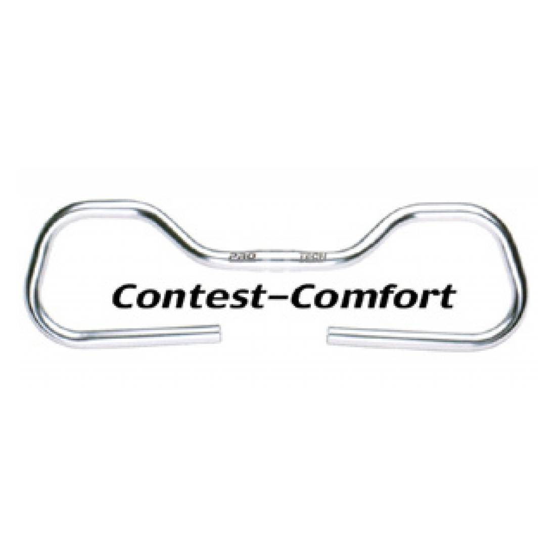 ergotec 19420001 Lenkerbügel Contest Comfort Alu, Ø25,4mm, 570mm, eloxiert, 0°, silber