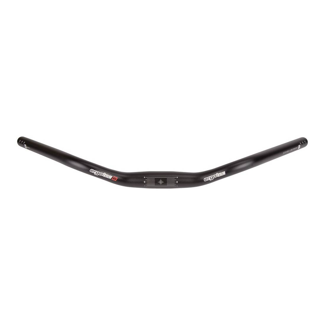ergotec 15059001 Lenkerbügel Trekking Alu, Ø 31,8mm, 590mm, 47°, schwarz/matt