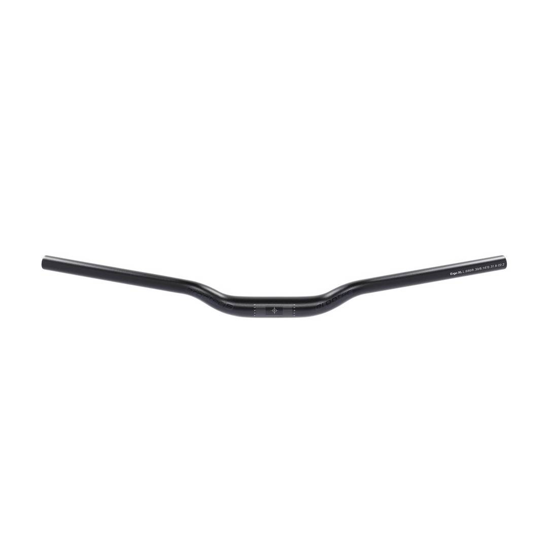 ergotec Lenkerbügel H-Bar XL Alu, Ø 31,8mm, 680mm, 14°, schwarz matt