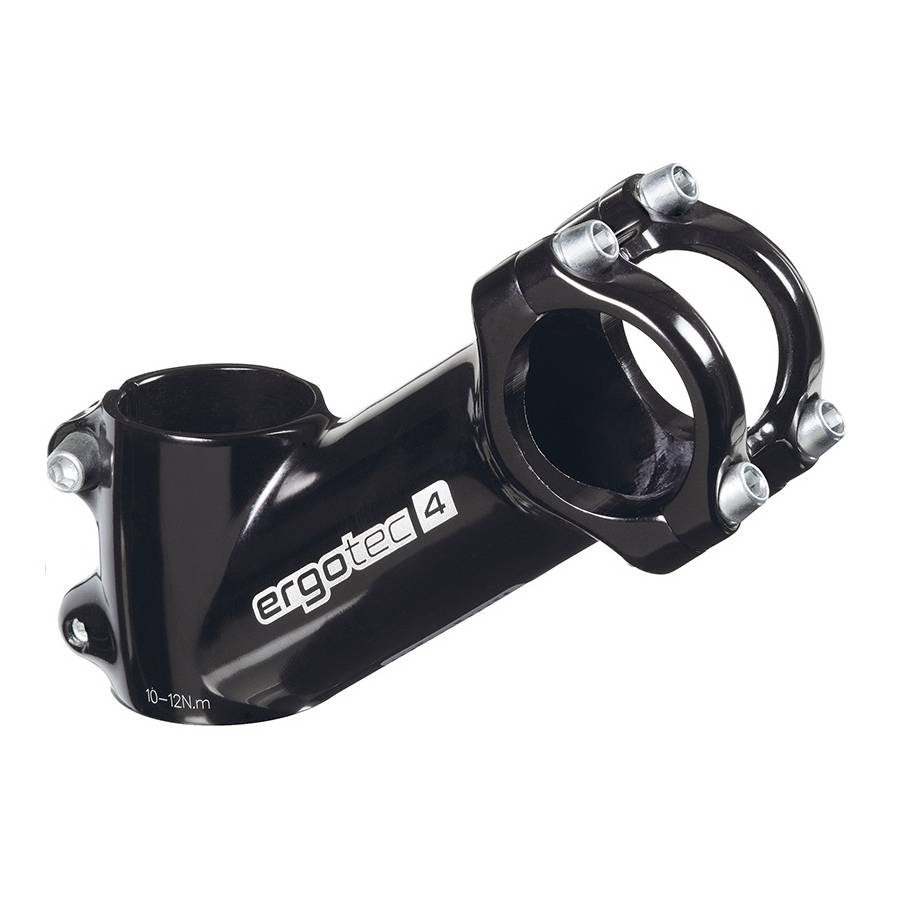 ergotec 1-1/8" A-Head Vorbau "High Crab 2", Länge: 90 mm / 35°, Lenker: 31,8 mm, Alu, schwarz