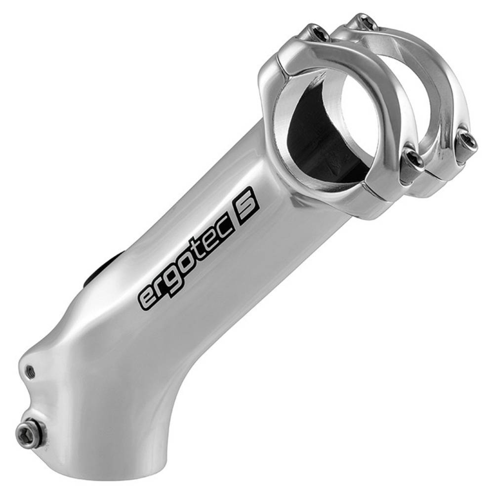 ergotec 1-1/8" A-Head Vorbau "High Charisma", Länge: 50 mm / 35°, Lenker: 31,8 mm, Alu, silber