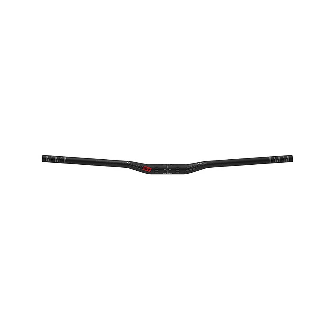 ergotec Lenkerbügel LOW RISER BAR 31,8 Alu, sw/matt, Ø31,8mm, 780mm, 12°/+5°, schwarz