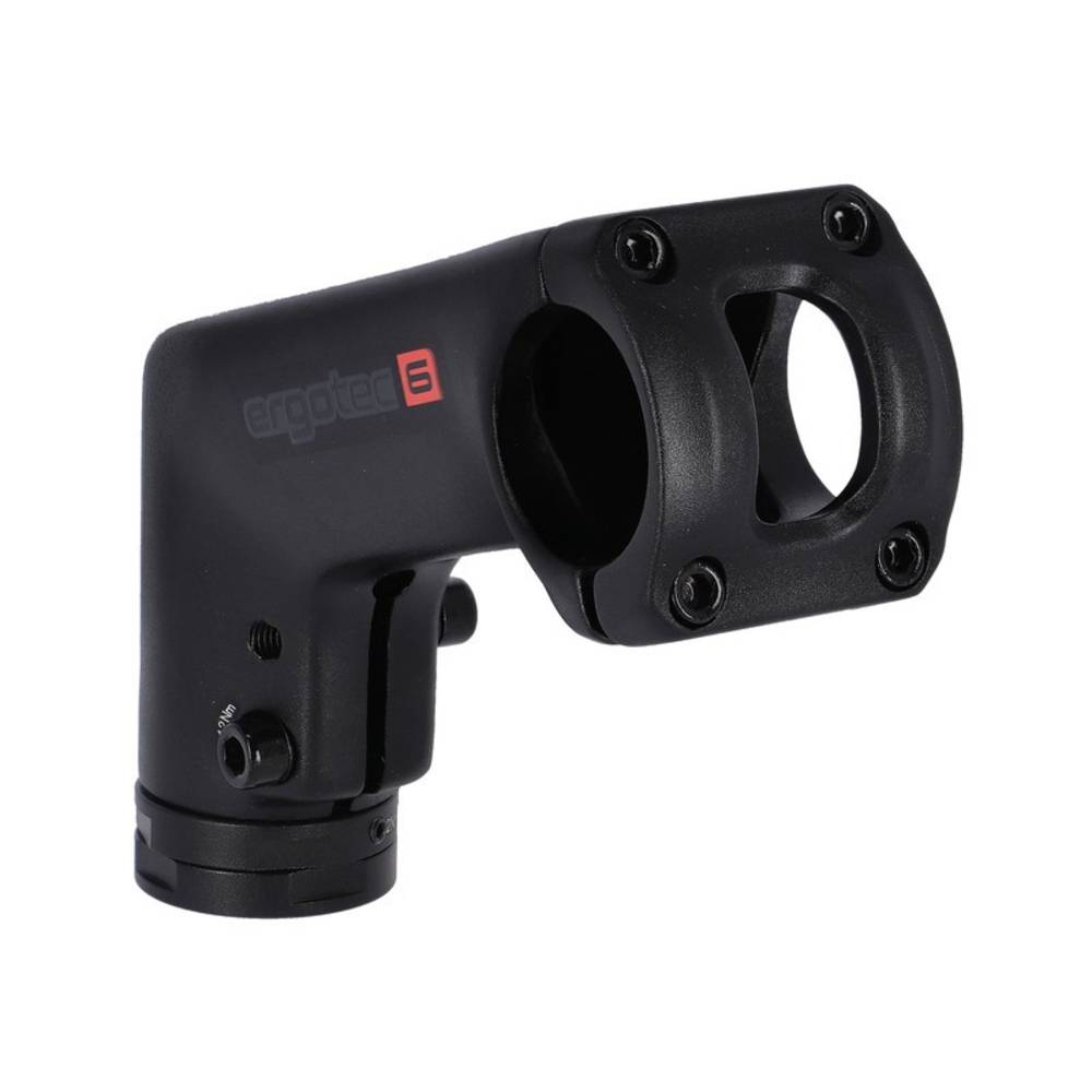 ergotec 1-1/8" A-Head Vorbau "Barracuda I", Länge: 110 mm / 20°, Lenker: 31,8 mm, Alu, SL6, schwarz