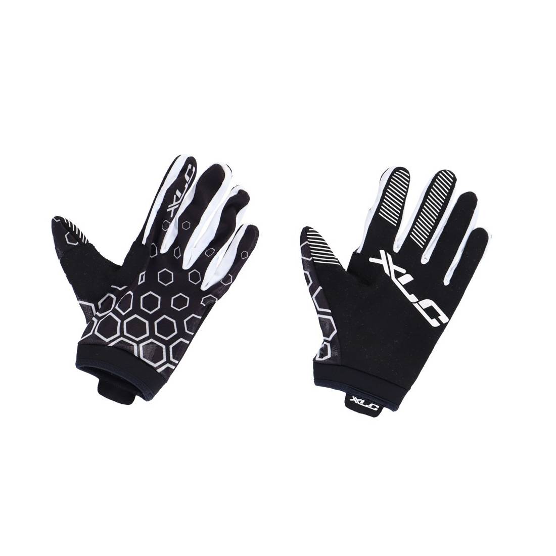 XLC Langfingerhandschuh MTB, Gr. S, schwarz/weiß (1 Paar)