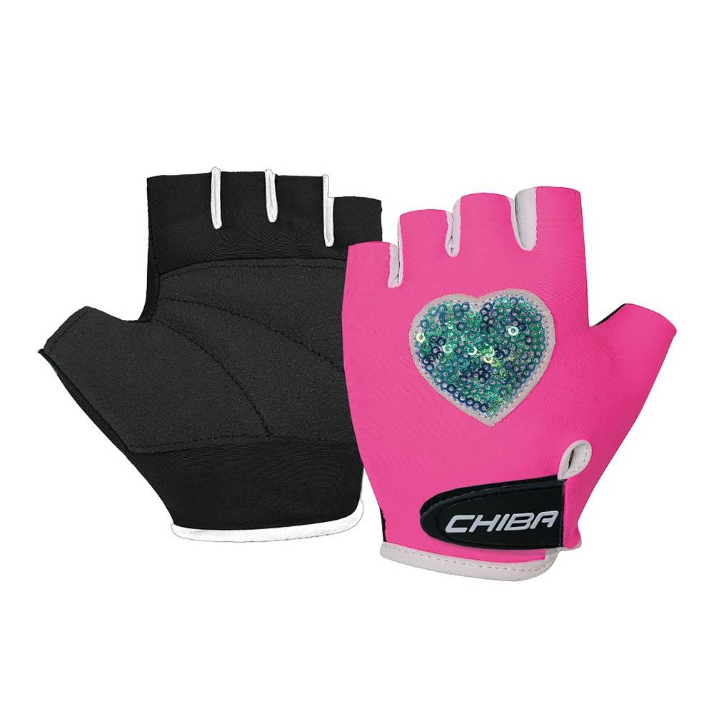 CHIBA Kinderhandschuh Cool Kids Gr. M / 5, Herz/, pink (1 Paar)