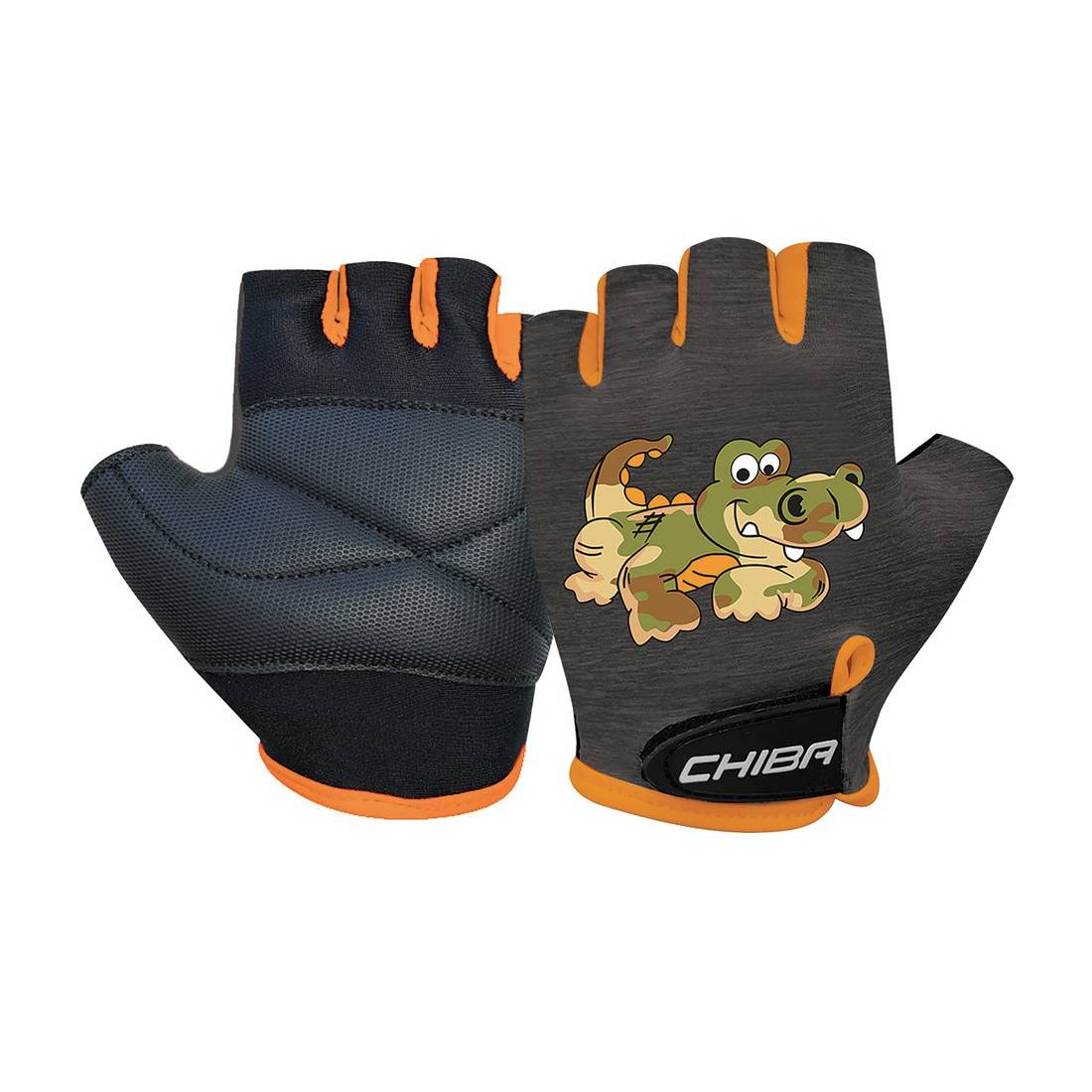 CHIBA Kinderhandschuh "Cool Kids", Größe: M / 5, Croco, schwarz (1 Paar)