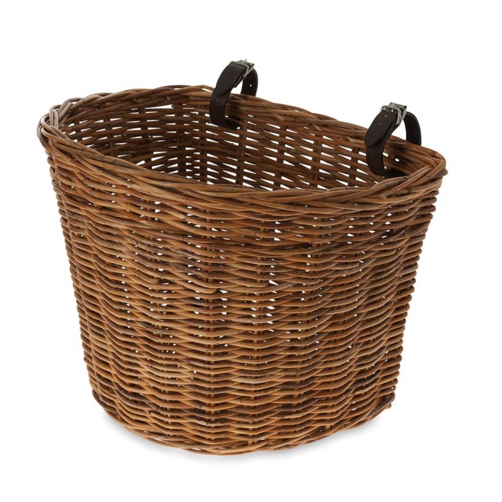 Basil 15050 Vorderrrad-Korb Darcy L 42x20x26cm, Rattan, natur