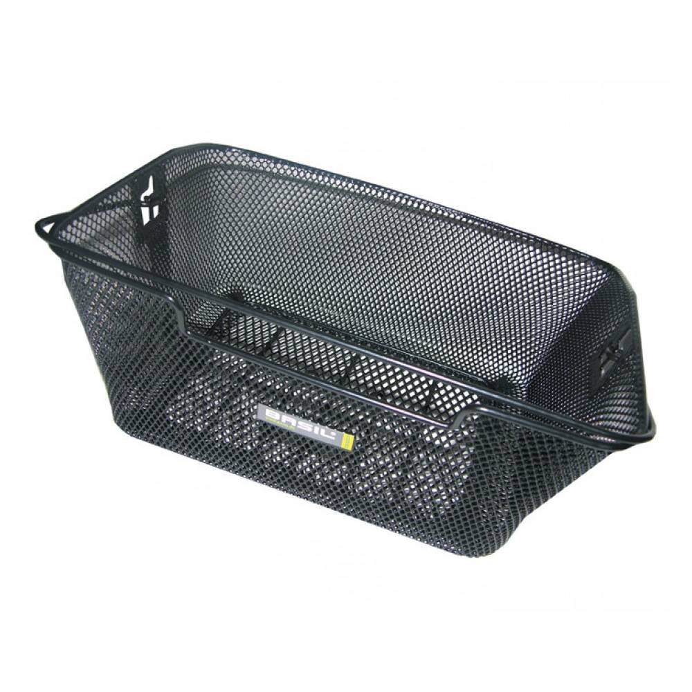 Basil 11001 Hinterradkorb Capri 39x30x17cm, engmaschig, abgesch, schwarz