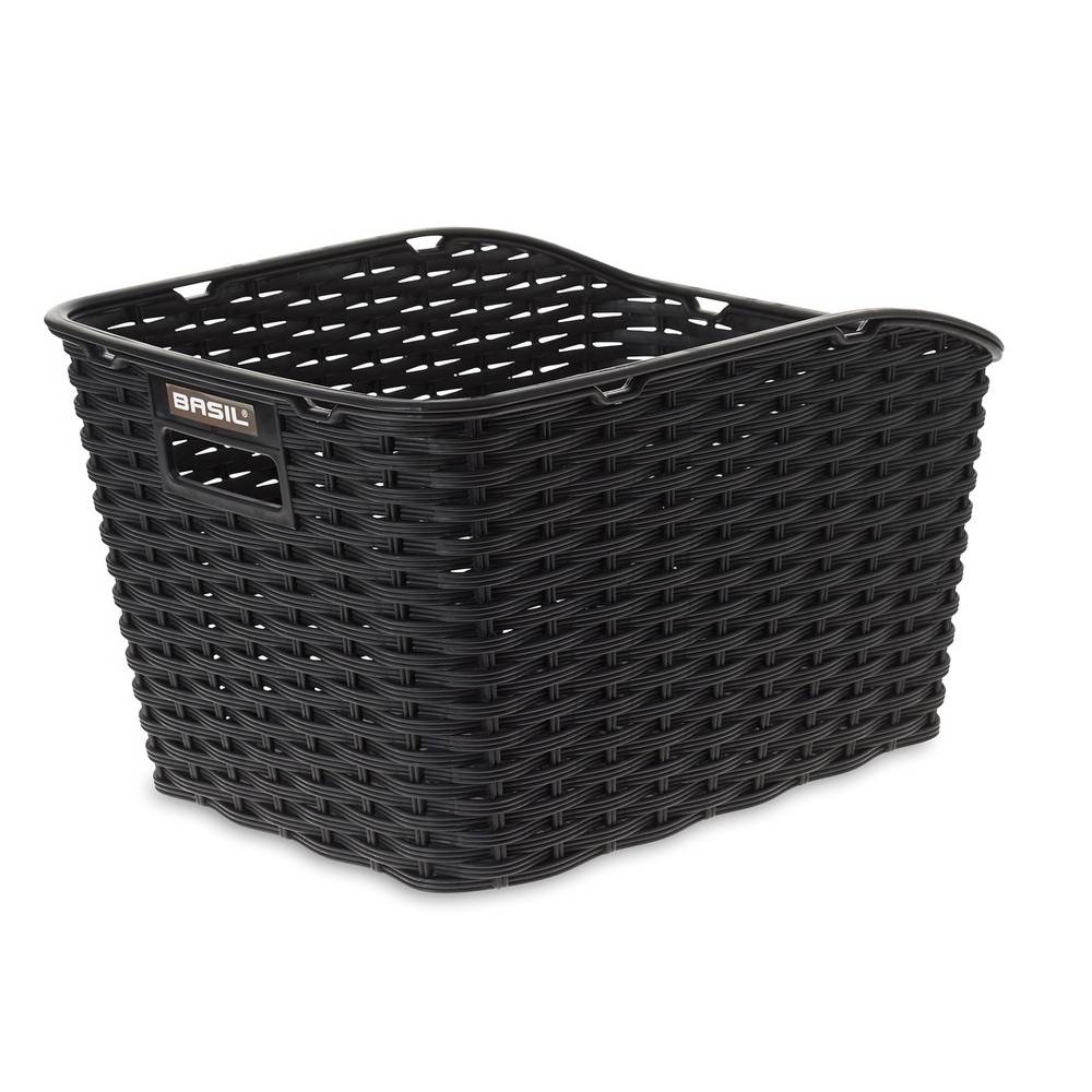 Basil 20015 Hinterradkorb Weave WP 43 x 32 x 25cm, schwarz