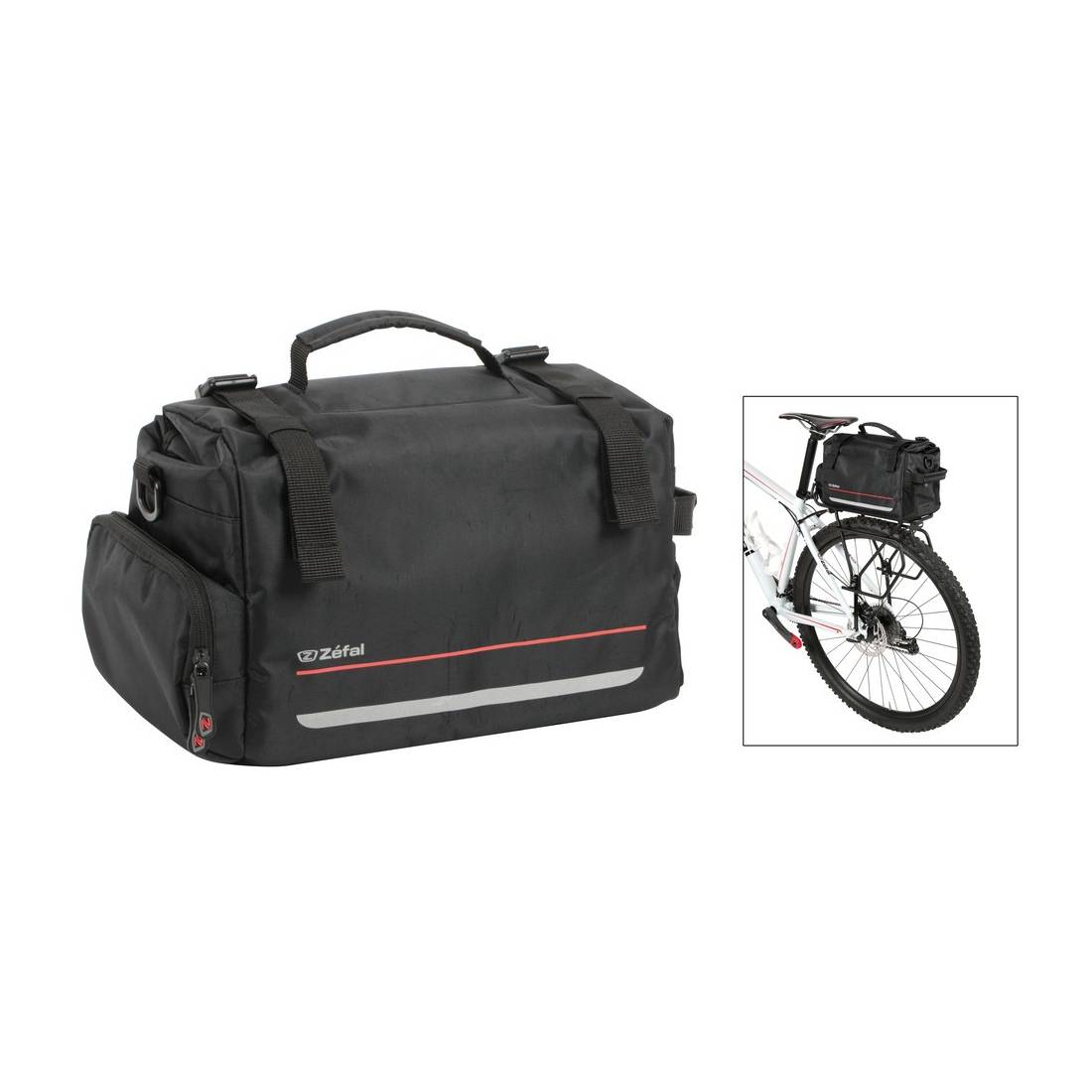 Zéfal 7039A Gepäckträgertasche Z Travel 60, 20ltr, schwarz