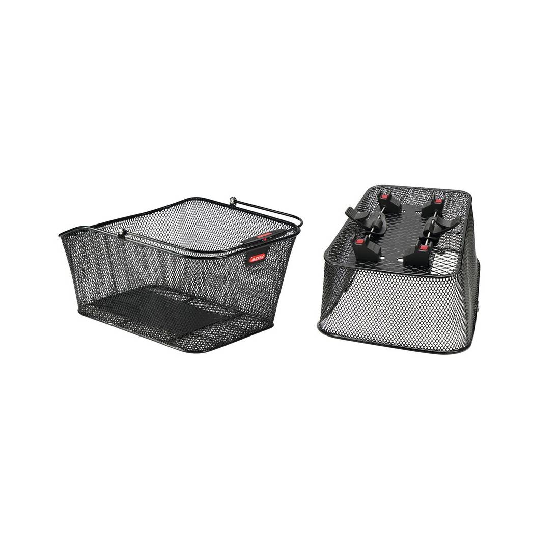 KLICKfix 0314K Hinterradkorb City II 41x21x31cm, engmaschig, schwarz