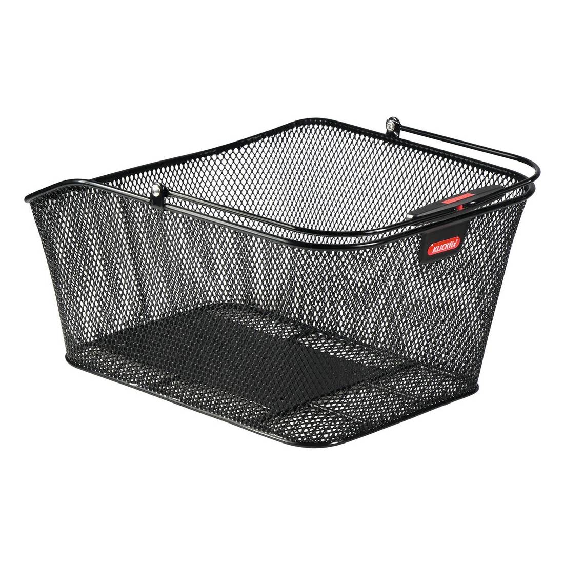 KLICKfix 0314R Hinterradkorb "City 2" für Racktime, 40 x 20 x 30 cm, engmaschig, schwarz
