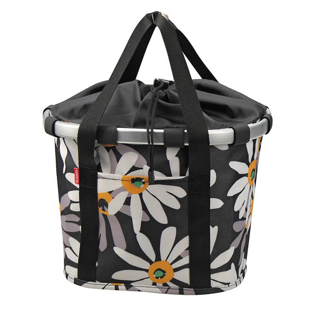 KLICKfix 0303MA City-Tasche Reisenthel Bikebasket margarite, 35x28x26cm,, schwarz/grau/orange
