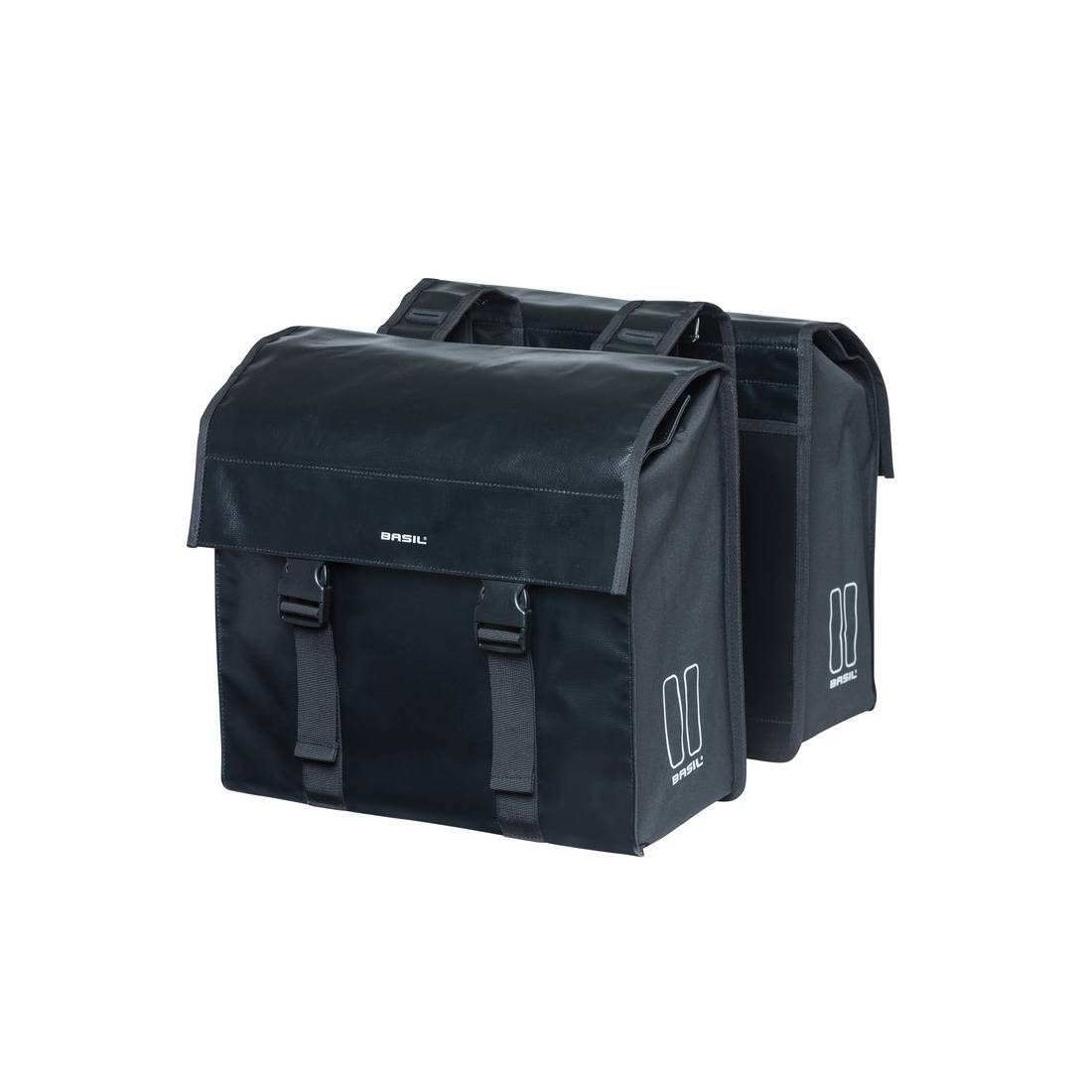 Basil 17738 Doppeltasche Urban Load DB wasserdicht 48-53 Ltr, schwarz