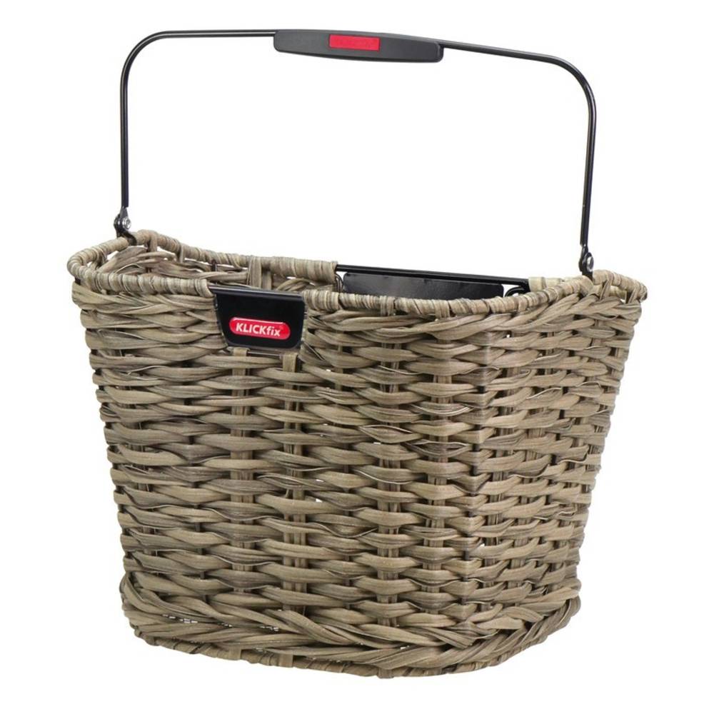 KLICKfix 0379SBR Vorderradkorb Structura schilf 34x25x27cm,geflochten, ohne Adapter,16 L, natur