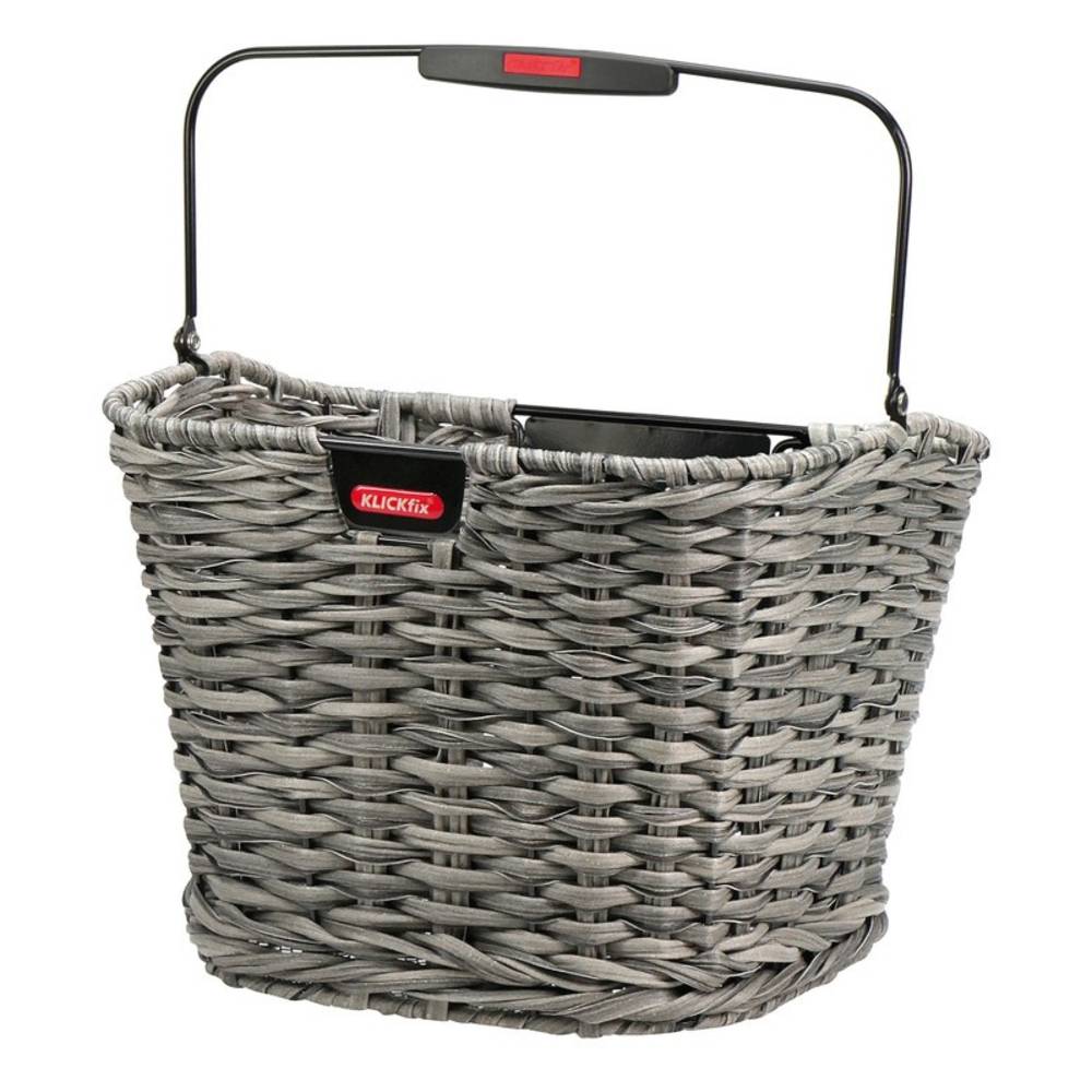 KLICKfix 0379SGR Vorderradkorb Structura schilf/ 34x25x27cm,geflochten,o. Adapter,16 ltr, natur