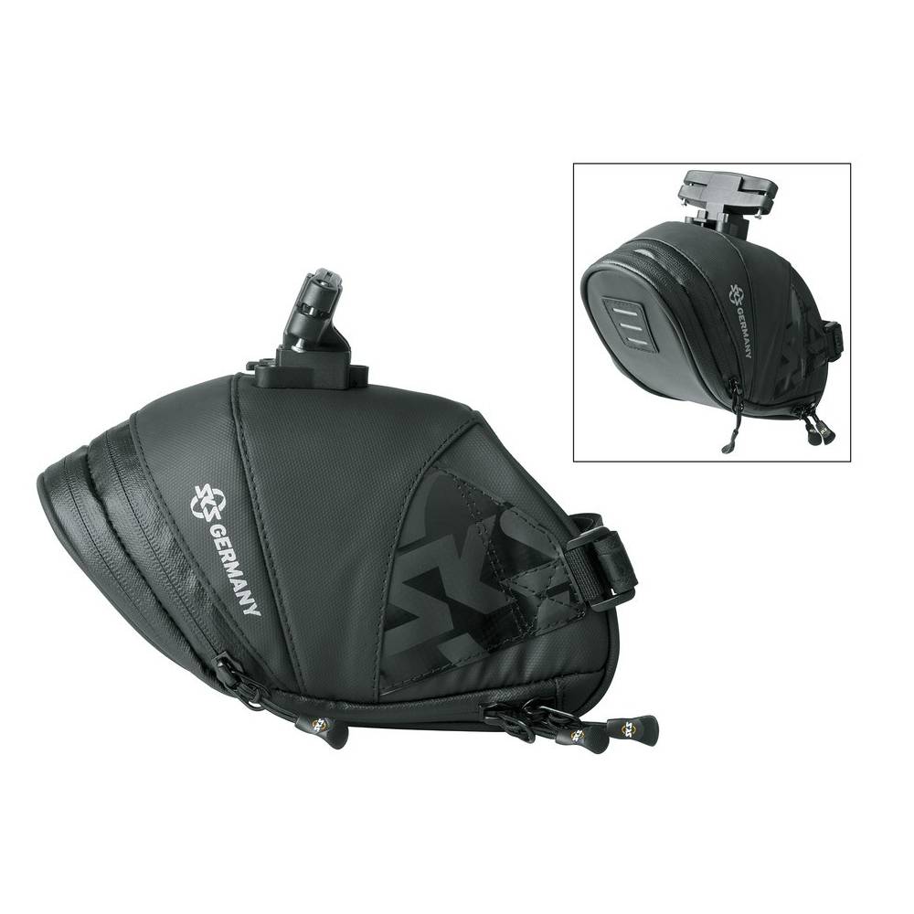 SKS Satteltasche "Explorer Click 1800", 1,8 Liter, 180+40 x 80 x 130+10 mm, 211 g, schwarz