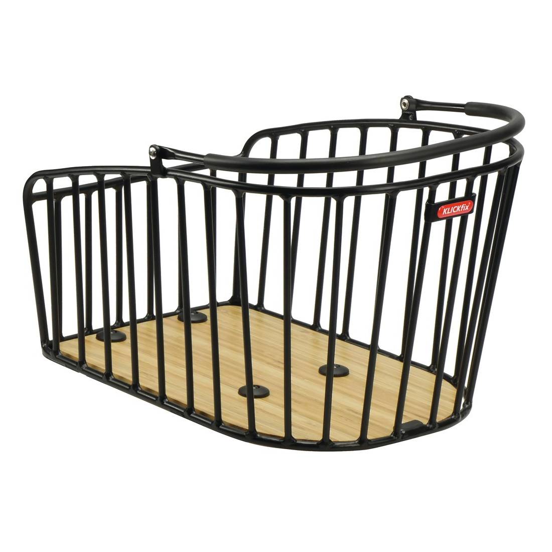 KLICKfix Hinterradkorb KLICKfix Alumino GT sw 42x28x25cm, für Racktime 21ltr, schwarz