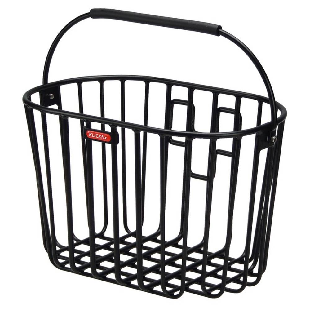 KLICKfix Vorderradkorb Alumino 40x25x26cm, 16ltr, schwarz