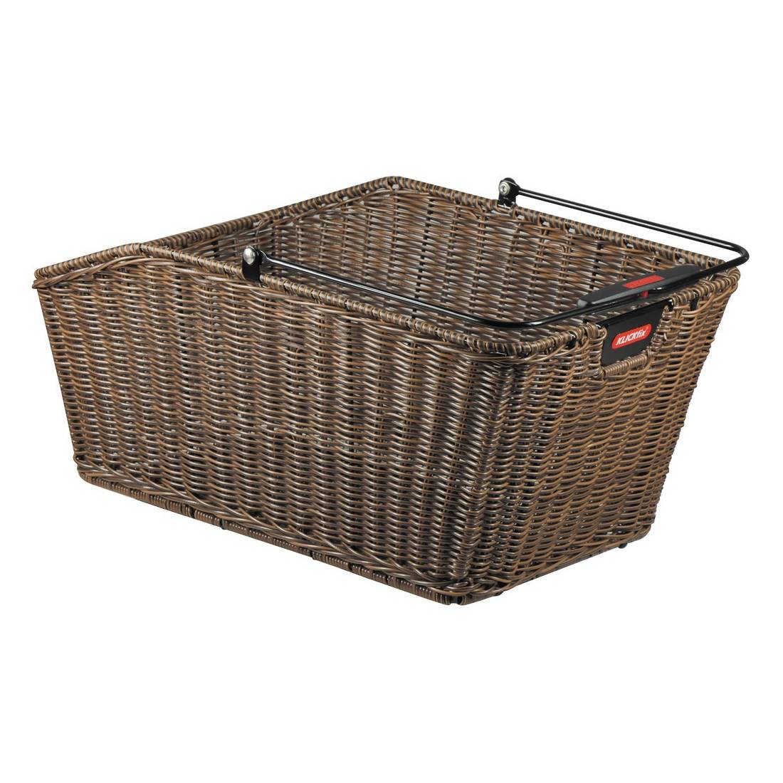 KLICKfix Hinterradkorb Structura GT br 44x24x20cm, geflochten, mit KorbKlip 18ltr, braun