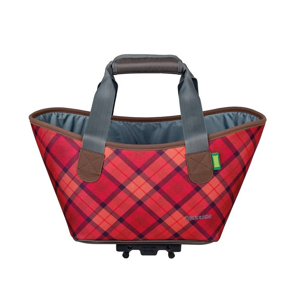 Racktime Agnetha System Einkaufstasche mit Snapit Adapter, noble red