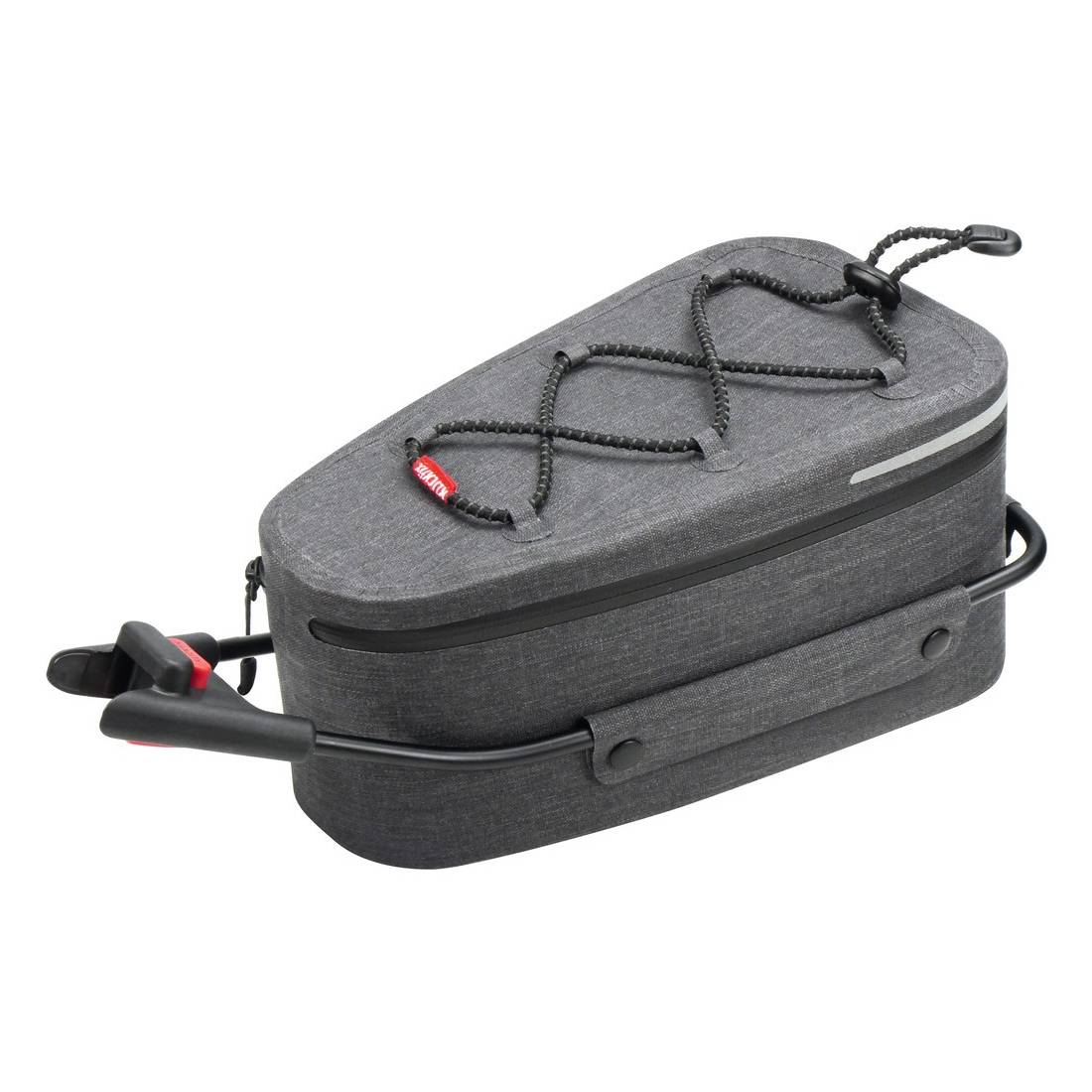 KLICKfix Satteltasche Contour Waterp. SA, 4ltr, inkl. Contour-Adapter, grau