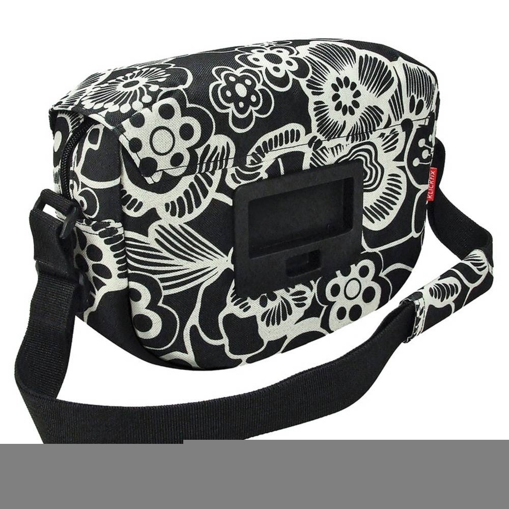 KLICKfix Schulter-Tasche "Fun Bag", 25 x 19 x 8 cm, ohne Lenkeradapter, fleur/schwarz