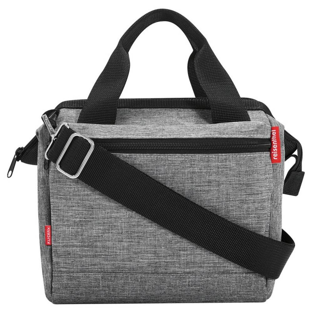KLICKfix Lenkertasche Roomy twist, 24 x 22 x 13 cm, ohne Lenkeradapter, silber/schwarz