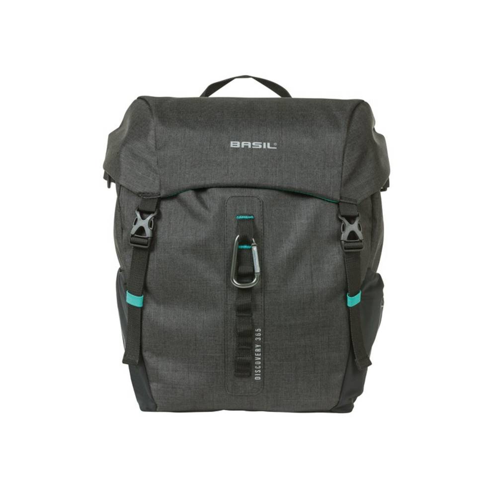 Basil Einzelpacktasche Discovery 365D M melee, 9 Ltr., schwarz