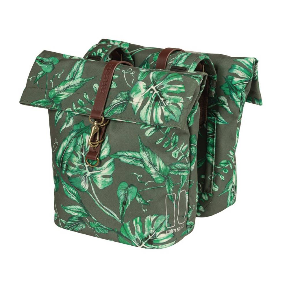 Basil Doppelpacktasche Ever-Green thymian grün, 28x16x35cm, grün