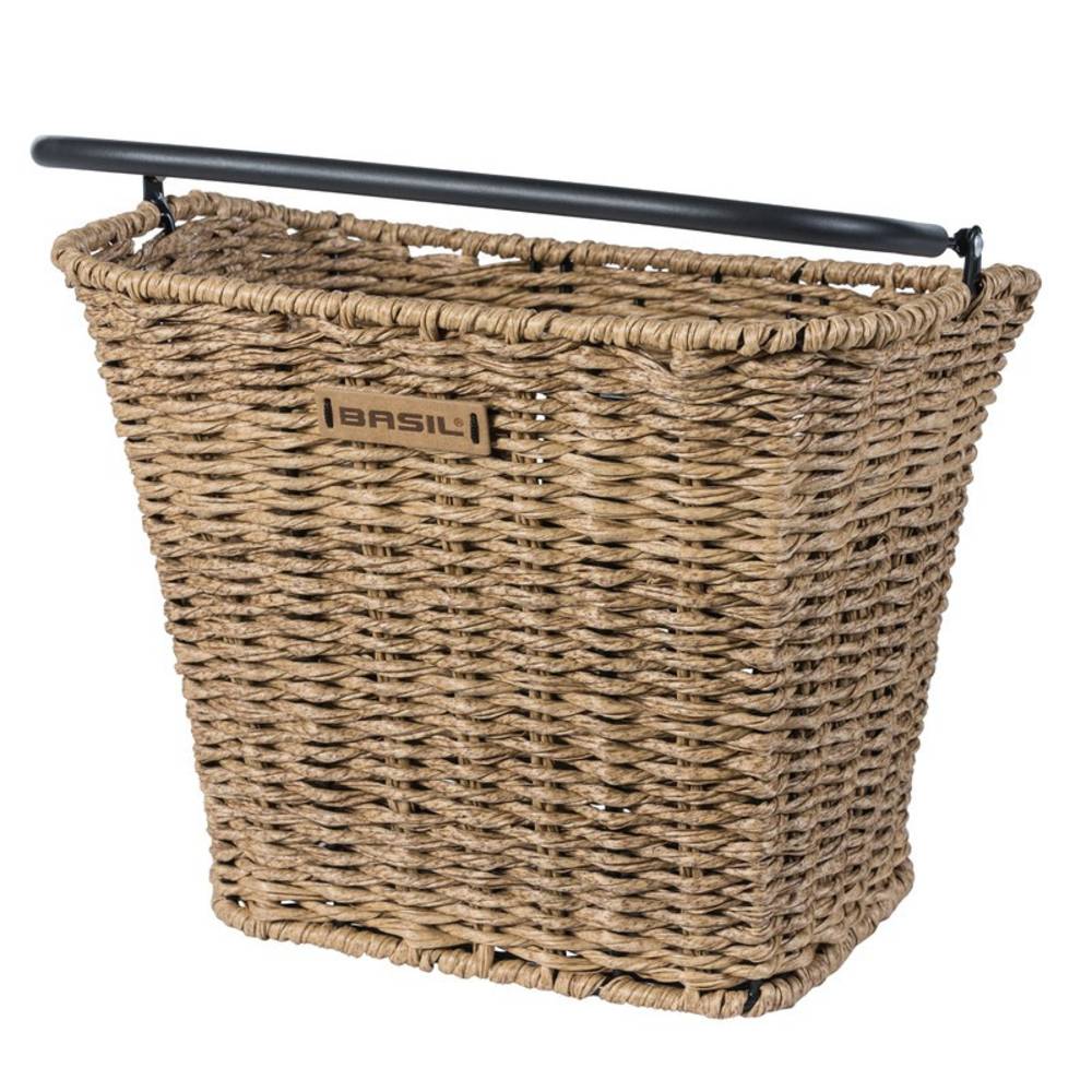 Basil Vorderrrad-Korb Bremen Rattanlook 27x36x29cm, seagrass, natur