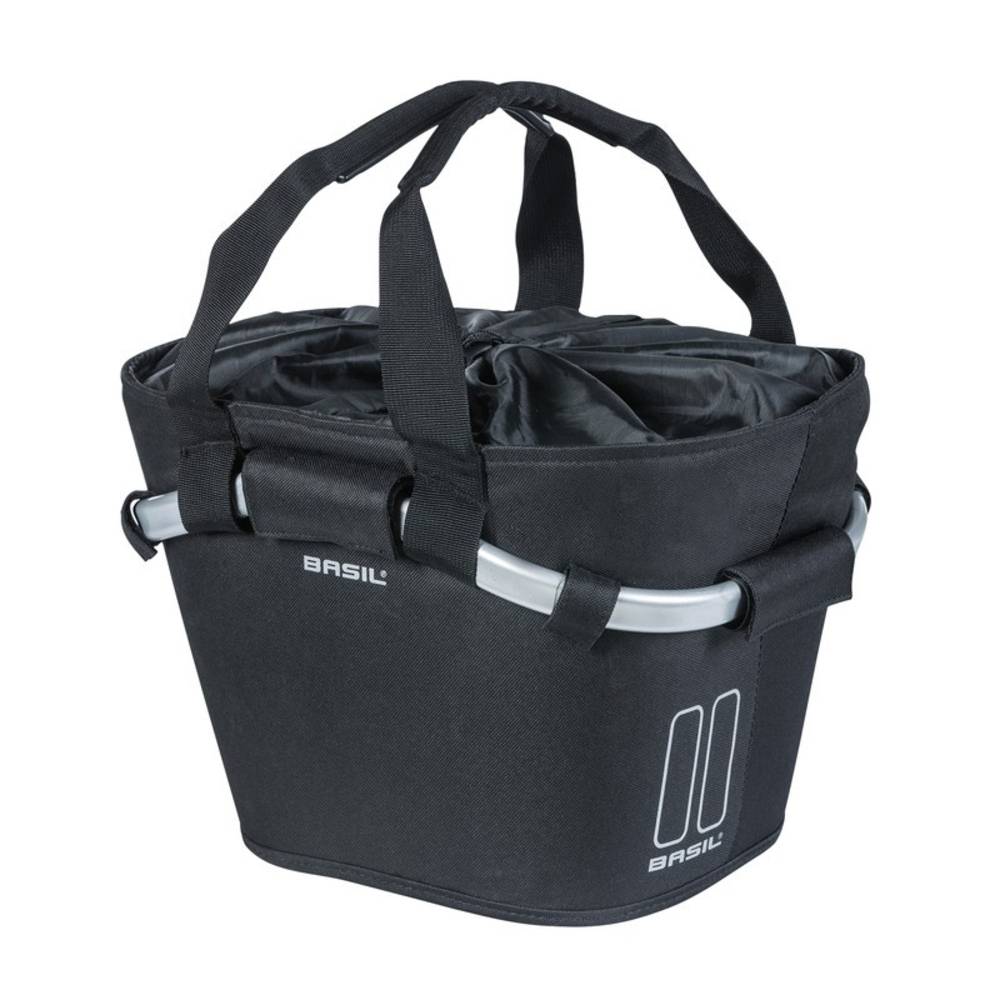 Basil City-Tasche ClassicCarryAll Front, abnehmbar oh Halt, 28x37x26cm, schwarz