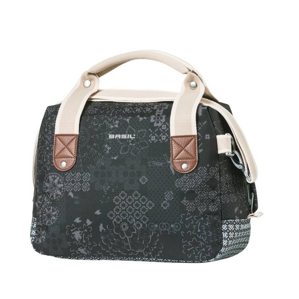 Basil Lenkertasche "Boheme City Bag", mit Reißverschluss, 8 Liter, charcoal