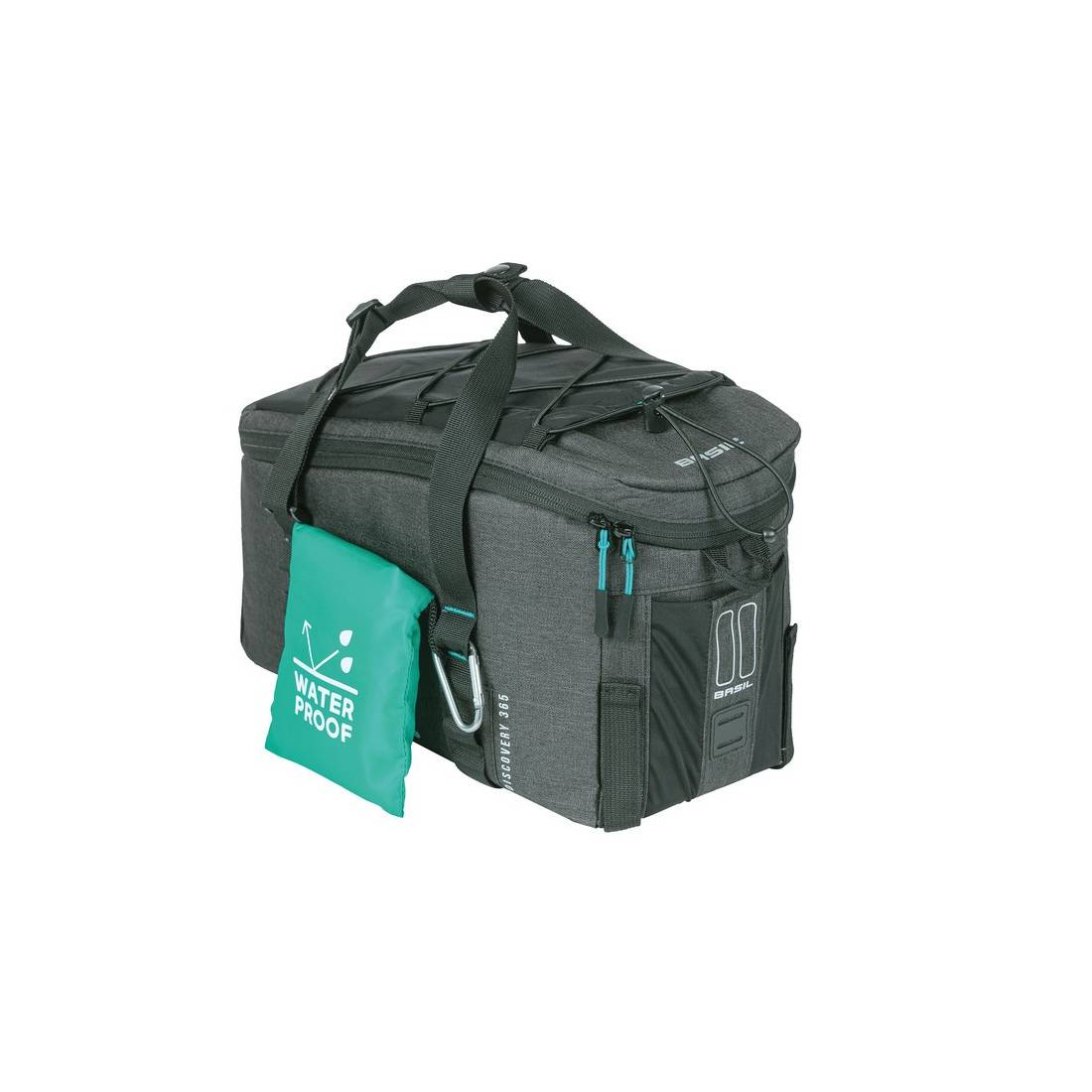 Basil Gepäckträgertasche Discovery 365D melee, 36x16,5x20cm, schwarz