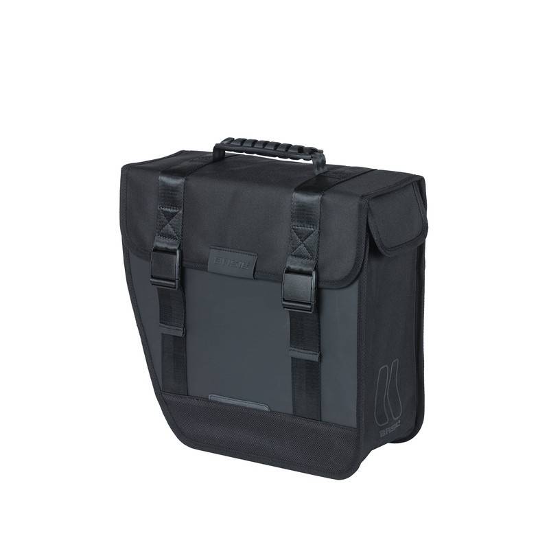 Basil Einzelpacktasche Tour links , 34x14x34cm, 14 ltr, wasserdicht, schwarz
