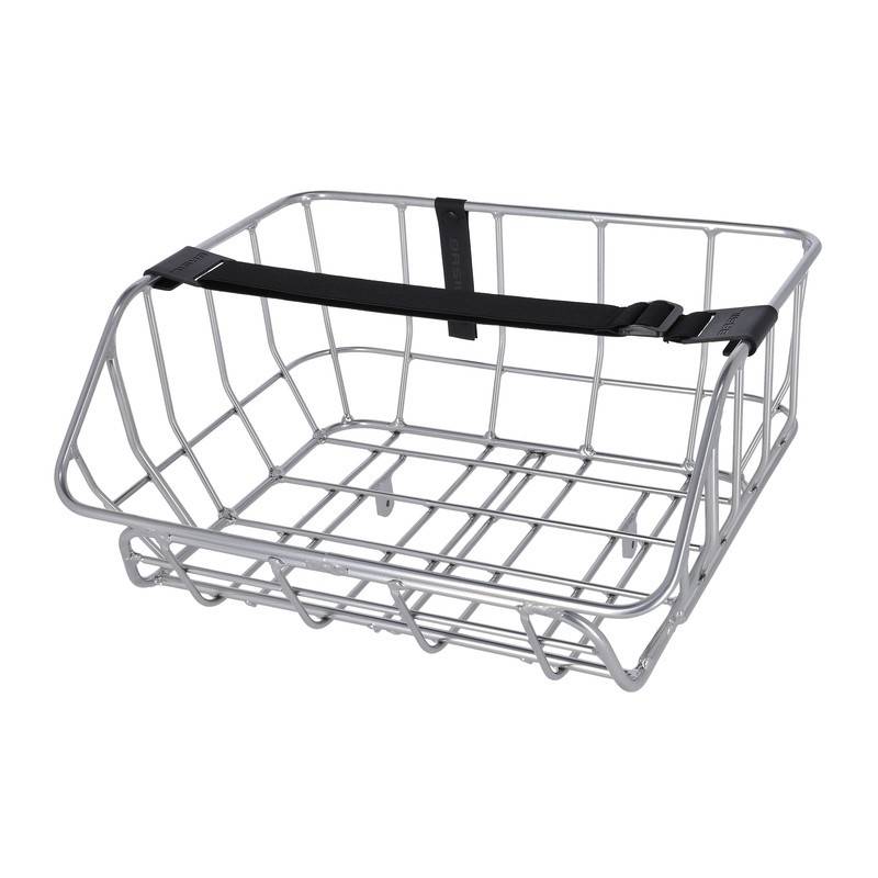 Basil Vorderradkorb Portland 43,5x36x22,5cm, chrom, 25ltr, silber